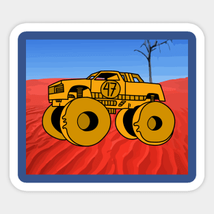 Big Monster Trucks Fan Sticker